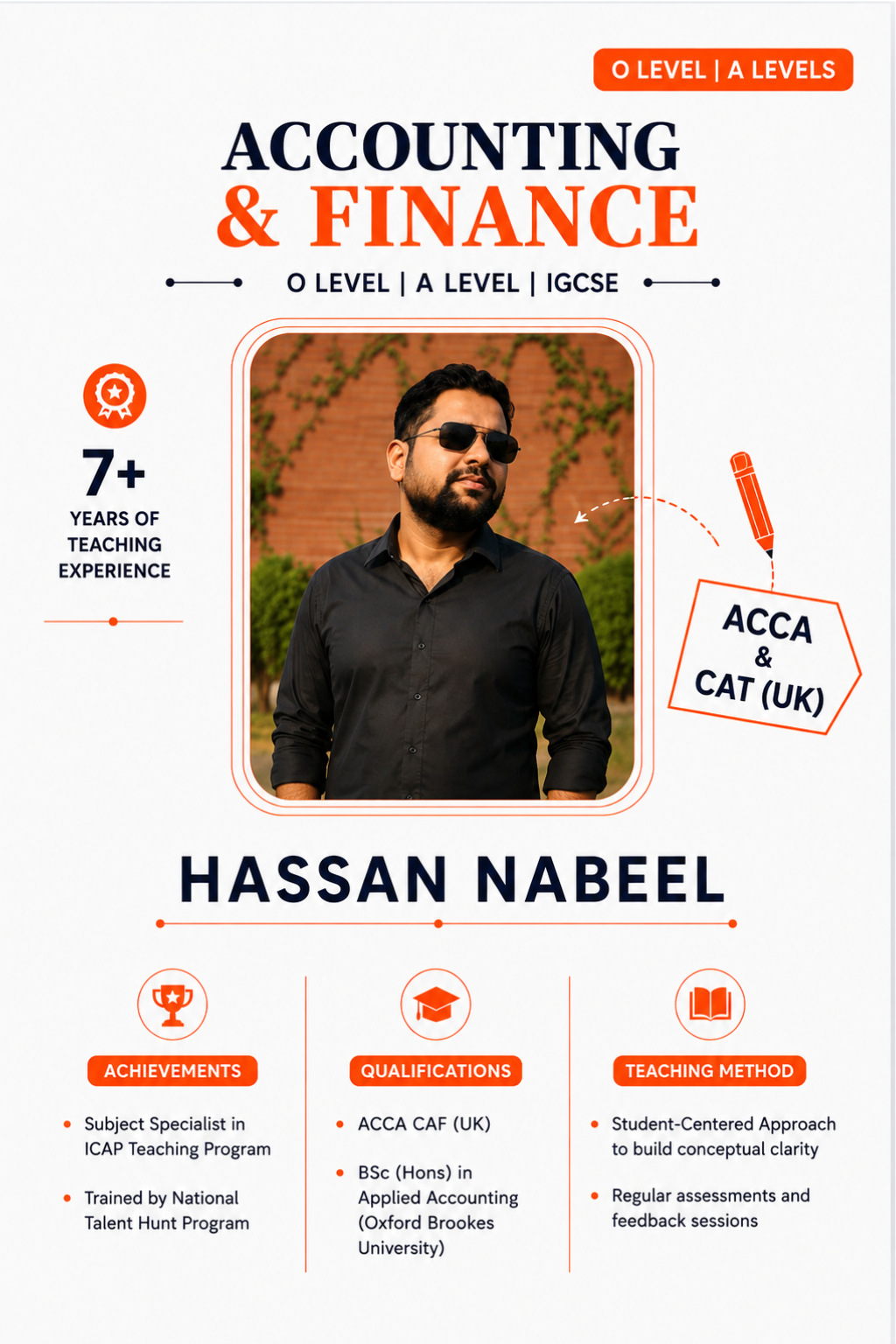 Hassan Nabeel — O Level | A Levels teacher at The Class